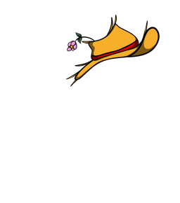Chapeau de paille cosmetic illustration